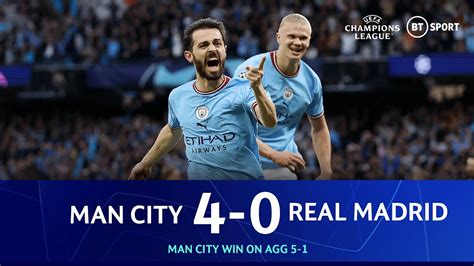 May 17, 2023 · Full-match replay: City v Real Madrid. CityPlus. Wed 17 May 2023, 23:59. Enjoy the best of the action from City's pulsating Champions League semi-final second leg with Real Madrid on CITY+ and Recast. Interviews. Bernardo praises 'unbelievable' fans on special UCL night. 